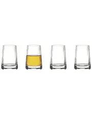 Anton Studio Designs Set of 4 Empire Clear Shot Glasses