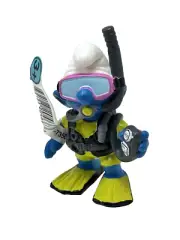 Vintage Peyo Schleich Smurfs Figure Scuba Diver Smurf New 1999 Germany #20466