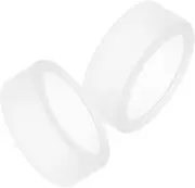 Soft Silicone Case Intended for Ouras Ring Gen 3 Shockproof Smart Ring Sport Fitness Tracker Protective Cover Case Anti-Scratch Smart Ring for Ouras Ring Gen 3 Accessories (White+White)