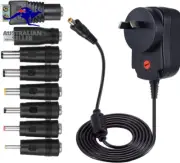 Universal 12W 3V 4.5V 5V 6V 7.5V 9V 12V 1A Regulated Multi Voltage Switching Rep