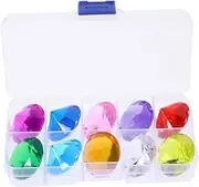 ZUNOXAZ Gems Toys for Girls Acrylic Boys and Girls Gems Large Gemstone Sets Safe Playtime Colors for Diy Handcrafts