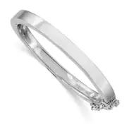925 Sterling Silver 4mm Bangle Bracelet