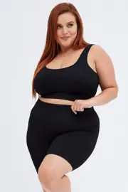 Black Bike Shorts Seamless Activewear