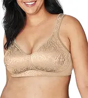 [Playtex] Women's 18 Hour Ultimate Lift and Support Wire Free Bra,Nude,46DDD