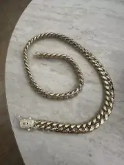 Miami Cuban Link Chain HEAVY 18K Gold Plated Stainless Steel Very Luxurious