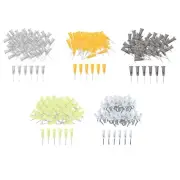 100Pcs Blunt Tip Dispensing Pins with Luer Lock Blunt Pins for Oil DIY