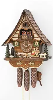 Cuckoo Clock moveable kissing Couple KA 3738/8 EX NEW