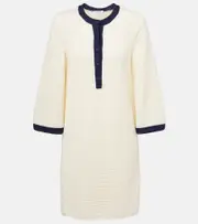 [Eres] Eres Albatros knitted cotton-blend minidress AU 14 white