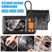 1080P HD Industrial Endoscope Borescope LCD 4.3inch 8mm Inspection Snake Camera