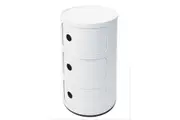 SK Designer Living | Replica Anna Componibili Round Storage Unit | 3 Tier | White
