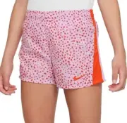 NIKE Doll Rush-Orange DRI-FIT LINED 10K2 TRAINING RUNNING SHORTS Girls SZ M