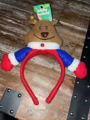 Christmas Bear HeadBand (hard to find) Christmas Classic - (does Not Light)