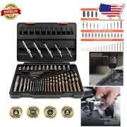 Compact 55-Piece Screw Extractor Set for Hard-to- Areas and Quick Removals