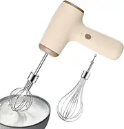 Electric Egg Beater | Kitchen Mixers Handheld Cream Whisk,Double Whisk Heads Rechargeable Egg Beater, Battery Operated Mixer Kitchen Accessories for Eggs Cream Butter Cheese Dough