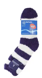 Fremantle Dockers Official AFL Team Logo Adult & Youth Comfy Winter Bed Socks