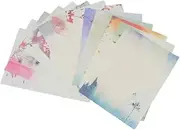 KICHOUSE Letter Paper 96pcs/12 Sets Vintage Stationery Antiquity Chinese Style Retro Writing Pad