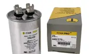 TitanPro TRCF25 HVAC Round Motor Run Capacitor 25 MFD, 440/370Vac