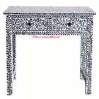 ELECTRA HANDCRAFTED MOTHER OF PEARL HALL TABLE CONSOLE TABLE HALLWAY DESK