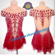 Stylish Ice Skating Dress /Rhythmic Gymnastics Costume/Dance Twirling Outfit