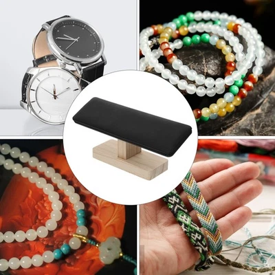 Wood Jewelry Display Organizer Bamboo Wood Rack Miss Stand Jewellery Bangle &