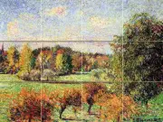 Art Pissarro Autumn Mural Ceramic Backsplash Bath Tile #1487