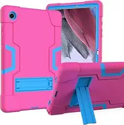 Galaxy Tab A8 10.5 Case 2021, Acphtab Heavy Duty Rugged Full-Body Hybrid Shockproof Drop Protection Cover with Kickstand for Samsung Galaxy Tab A8 10.5 2021,SM-X200/X205/X207 (Rosered+Blue)
