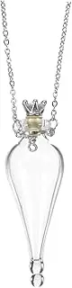 [FOYTOKI] Apothecary Jars Pendant Necklace Mini Glass Bottle Stopper Diy Wishing Bottle for Family