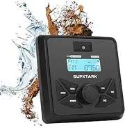 Waterproof Marine Stereo-Bluetooth, Boat Digital Media MP3 Player, AM/FM Radio, USB Port, Aux in, Adjustable Screen Brightness for Boat Golf UTV ATV