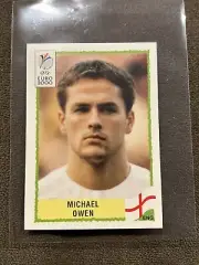 Panini UEFA Euro 2000 Michael Owen #91 RARE England Sticker Black Back