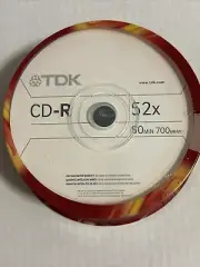 TDK CD-R 52x 30-Pack 80MIN 700MB Blank CDs Audio, Data - NEW & FACTORY SEALED!