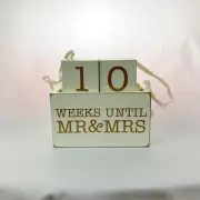 Countdown to Mr & Mrs. Primitives by Kathy Wedding Countdown Chalkboard
