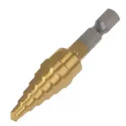 3/16" To 1/2" Titanium Step Drill Bit Unibit High Speed 6 Different Sizes New