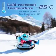 Inflatable Snow Tube Sleigh Inflatable Snow Sled for Holiday Party Birthday