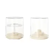 Display Case Clear Stable Rotating Showcase for Diecast Model Perfumes Dolls
