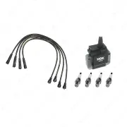 NGK Spark Plugs Coil + Bosch Leads Kit for Honda Accord CD5 F22B1 CK2 F23Z2 2.3L
