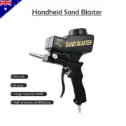Gravity Sand Blaster Gun Portable Pneumatic Air Sandblasting Tool Handheld Spray
