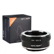 K&F Concept adapter for Olympus OM mount lens to Canon EOS M camera M1 M3 M5