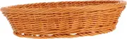 Wicker Fruit Storage Basket Handwoven Rattan Design for Kitchen Dining and Parties Elegant Brown Round Basket for Fruits Bread and Snacks Stylish Home Decor