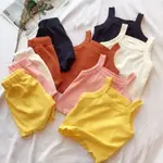 SF KIDDY 兒童 SINGLET SET 純色單件西裝短褲