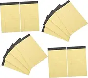 Generic 12 Notebook Yellow Notepad Office Supplies Small Notepad Professional Notepad Ruled Note Pad Lightweight Notepads Note Pads Writing Pads Lined Notepad Lined Note Paper Message Pads