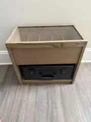 Graded Card Storage Tower With Slab Protector PSA/BGS/Mags/ Top Loaders Wooden B