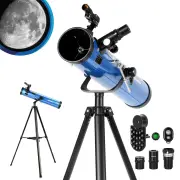 [EU Direct] Aomekie 700/76 210X Reflector Telescope Professional Astronomical Telescope with Bluetooth Controller, with