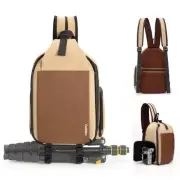 Camera Sling Bag, 2-in-1 as Single-shoulder Camera Bag or Small Camera Backpa...