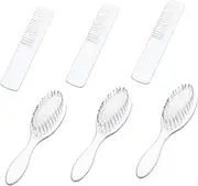 COMNESTBI 3Sets Hair Brush and Comb Newborn Scalp Massager for Gentle Hair Care Kit for Boys and Easy to Use and Practical