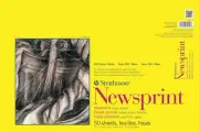 Strathmore 300 Series Newsprint Paper Pad, Tape Bound, 12x18 12x18, Rough