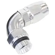 Aeroflow 90° Male ORB Full Flow Swivel Hose End -16 ORB to -12AN, AF549-12-16S
