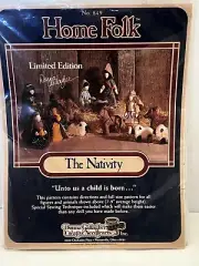 Vintage Donna Gallagher Home Folk The Nativity Figures #849 Sewing Pattern NEW