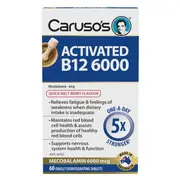 [Caruso's Natural Health] Carusos Activated B12 6000 60 Tablets