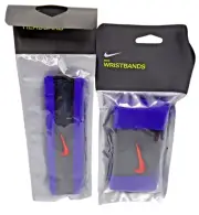Nike Swoosh Headband & Wristbands Set Double wide Black/Court Purple/White