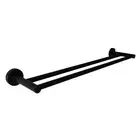 RUND Double Towel Rail BK401-600-B Matt Black 600mm